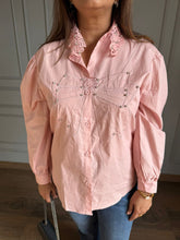 Cotton bow shirt with stud work (Bow)